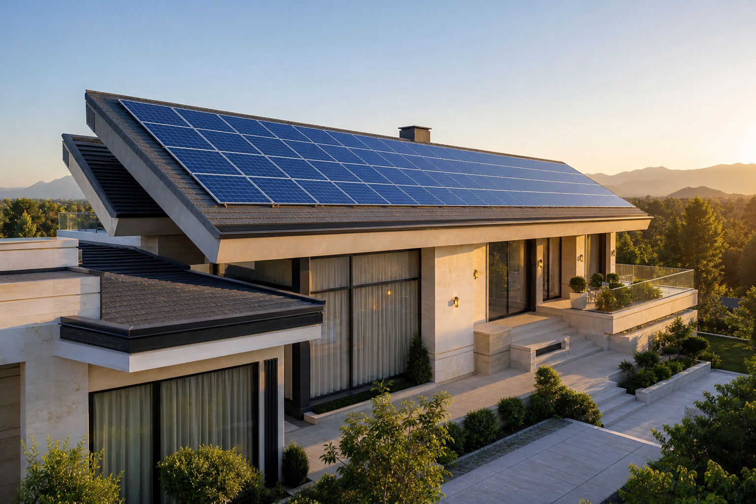 سیستم خورشیدی ویلا چیست؟ راهنمای On-grid، Off-grid و Hybrid